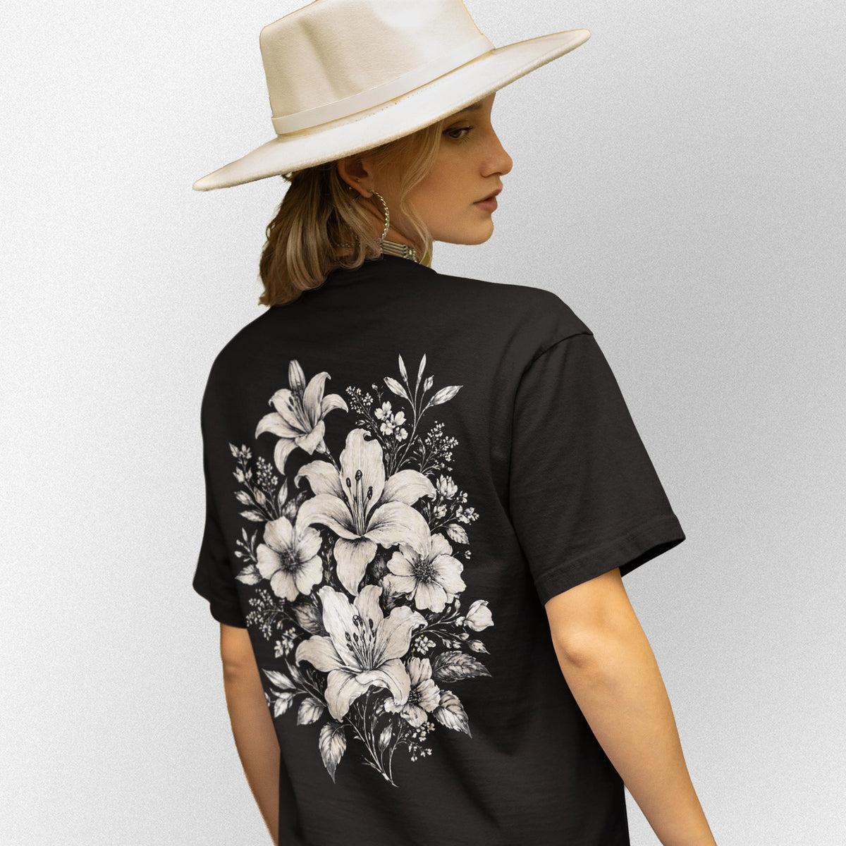 SF Playera Ramo Flores