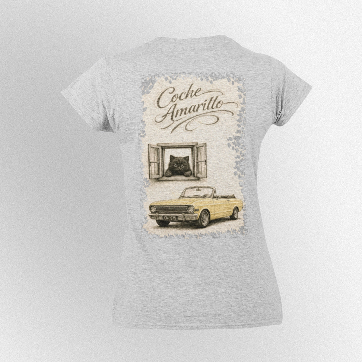 Playera Gato Ventana