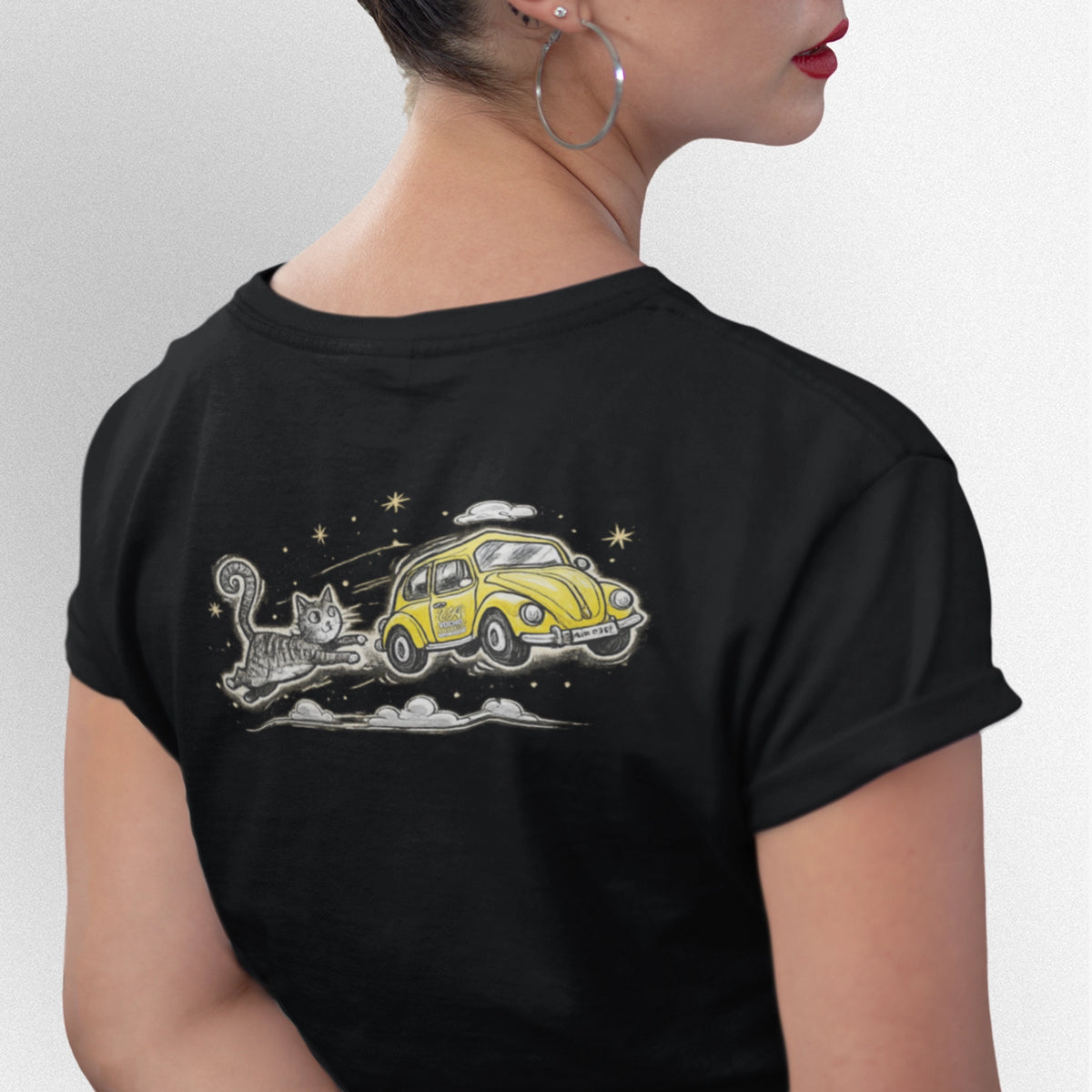 Playera Gato Negro