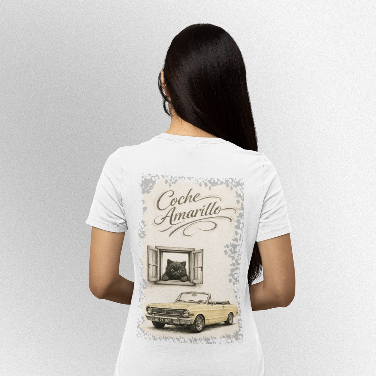 Playera Gato Ventana