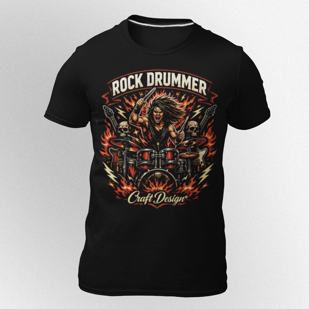 PlayeraDrummer Rock Star