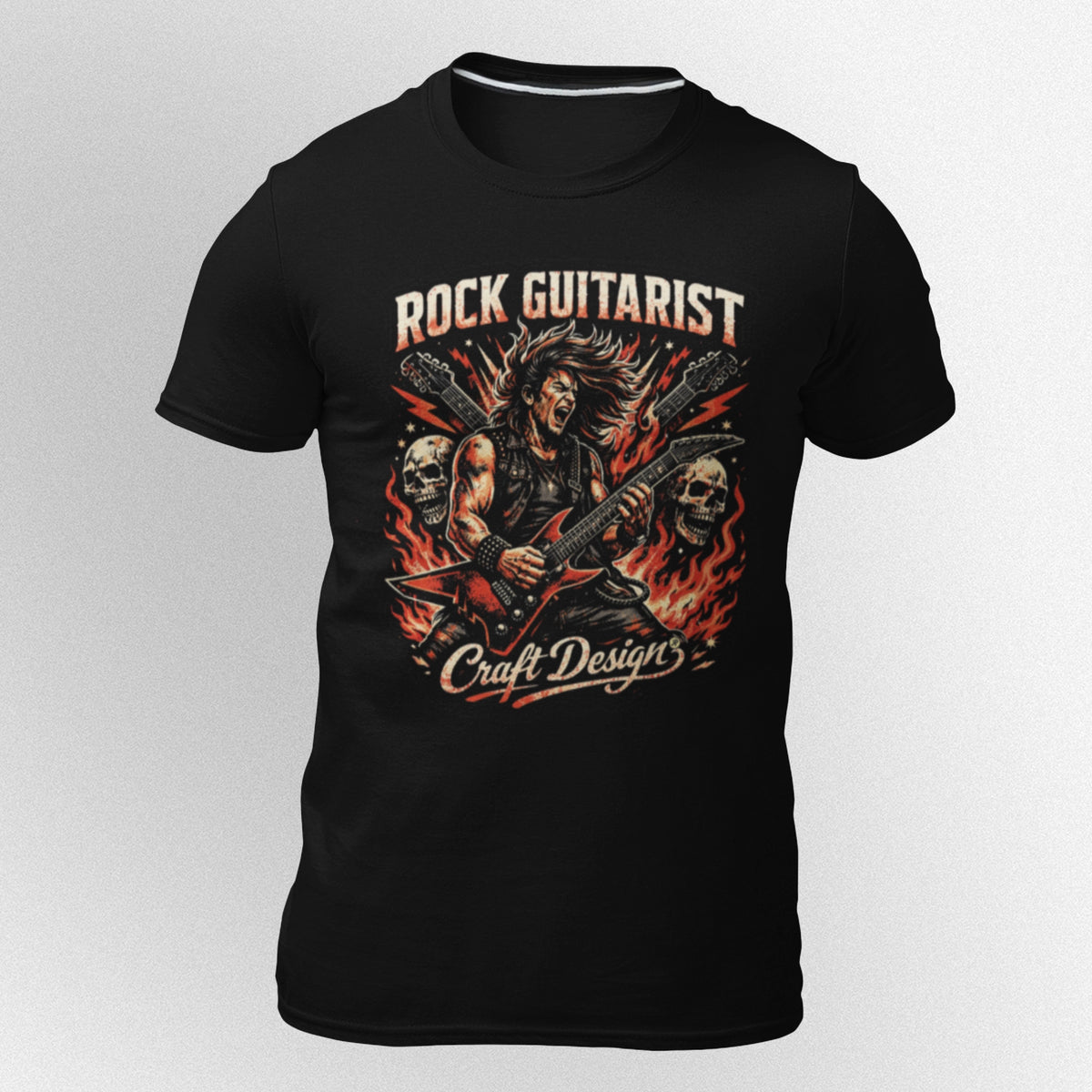 PlayeraGuitarist Rock Star