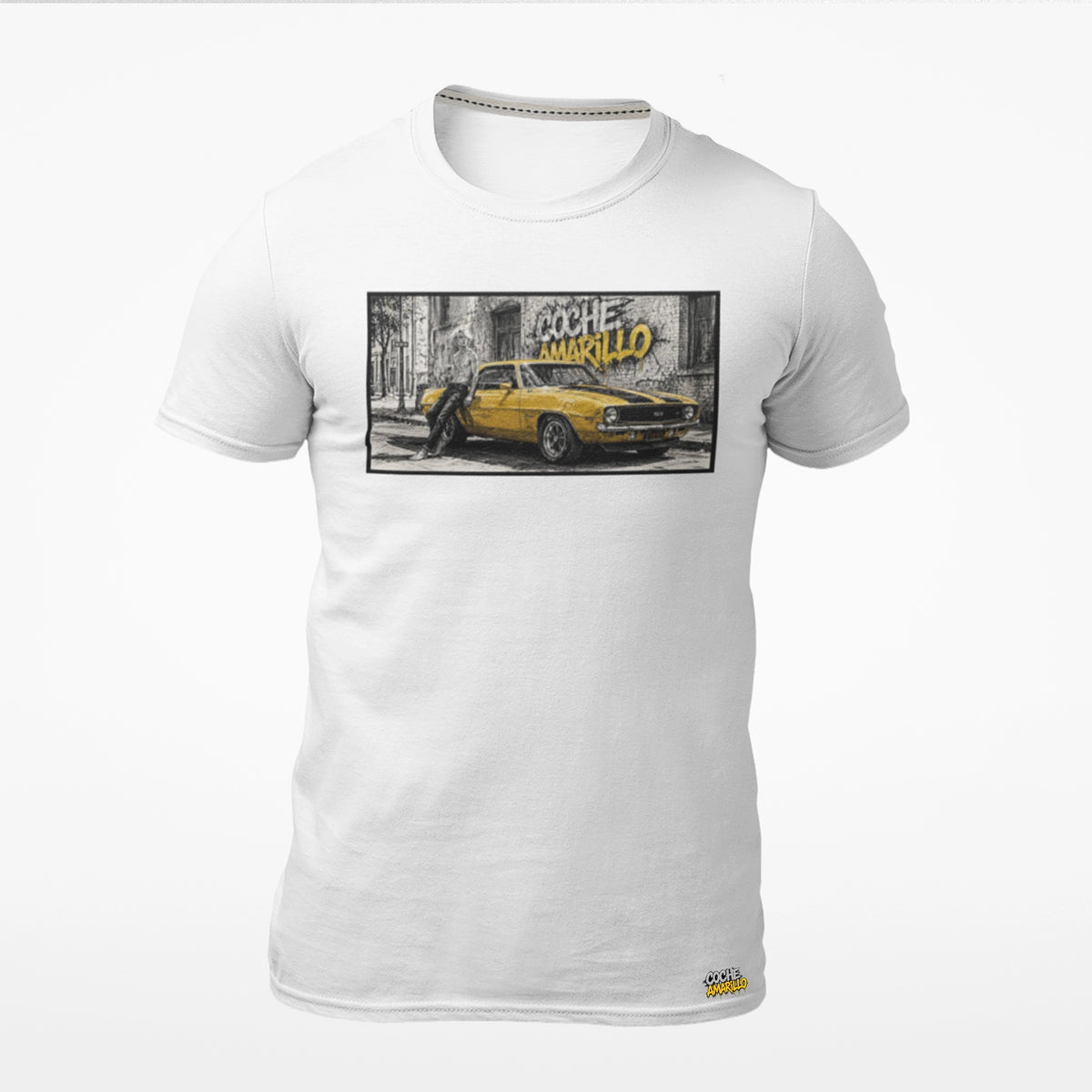 Playera Coche Amarillo Chico